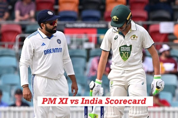 PM XI vs India Scorecard