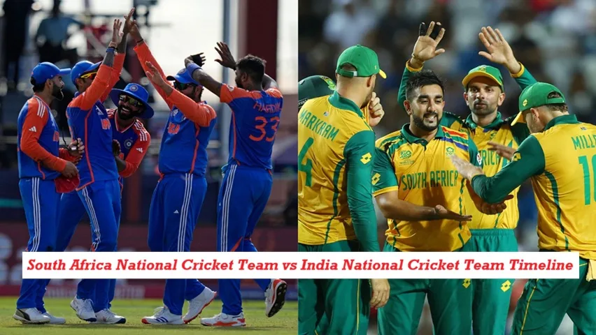 South Africa National Cricket Team vs India National Cricket Team Timeline