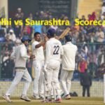 Delhi Cricket Team vs Saurashtra Cricket Team Match Scorecard