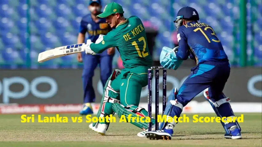 Sri Lanka National Cricket Team vs South Africa National Cricket Team Match Scorecard