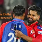 Punjab Kings vs Delhi Capitals Match Scorecard