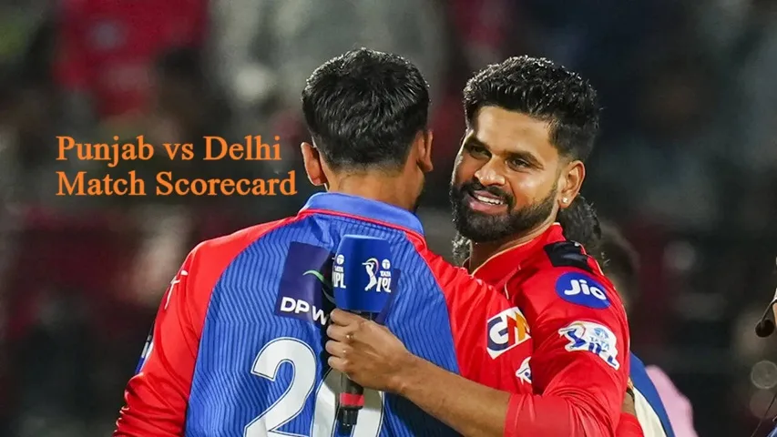 Punjab Kings vs Delhi Capitals Match Scorecard