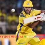 Ayush Mhatre 9 Sixes Century